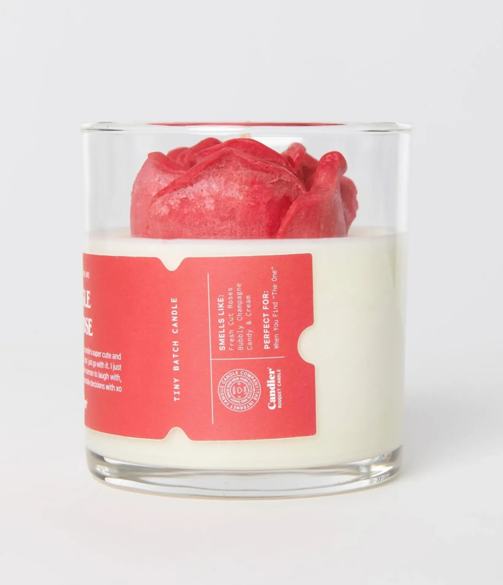 Unique Vintage All Things Red|Gifts For The Home>A Single Red Rose Candle