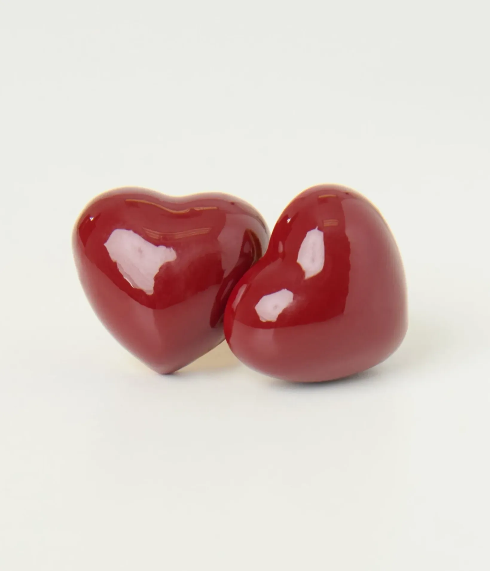 Unique Vintage Earrings>Banned Burgundy Lucky Heart Earrings