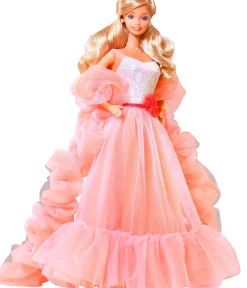 Unique Vintage Swing|Everyday Dresses>Barbie™ x Peaches N Cream Chiffon Dress