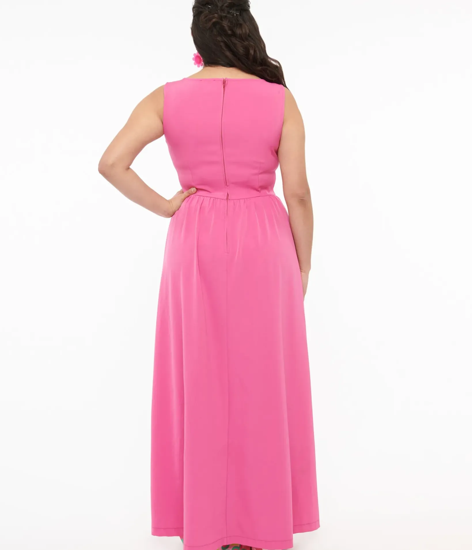 Unique Vintage Blouses|All Things Pink>Barbie x 1970s Pink Evening In House Coat