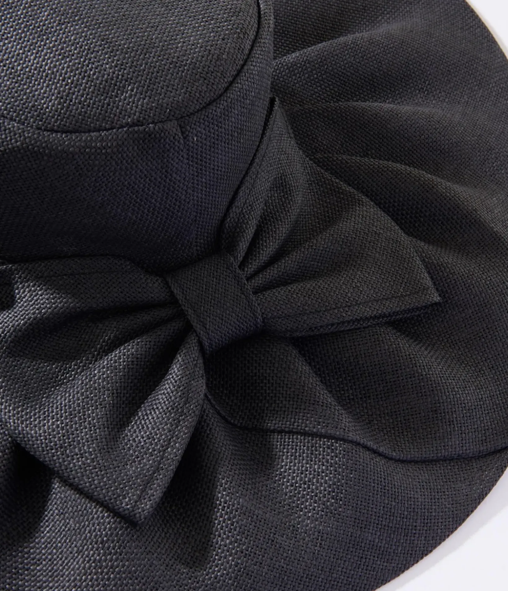 Unique Vintage Sun Hats>Black Bow Sun Hat