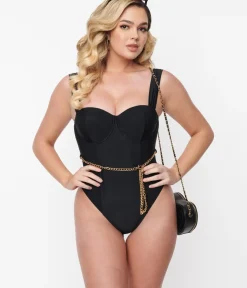 Unique Vintage One Piece Swim|Bachelorette><noscript><img width=