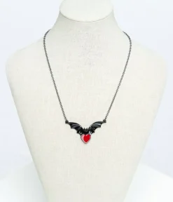 Unique Vintage All Things Red|Necklaces>Black & Red Sombre Desir Necklace