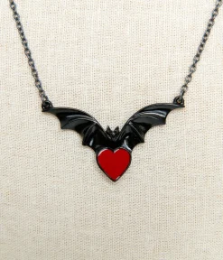 Unique Vintage All Things Red|Necklaces>Black & Red Sombre Desir Necklace