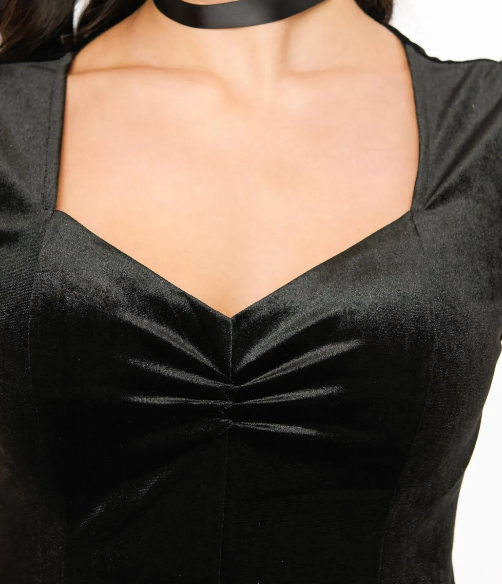 Unique Vintage Everyday Dresses|All Things Black>Black Velvet Mini Dress