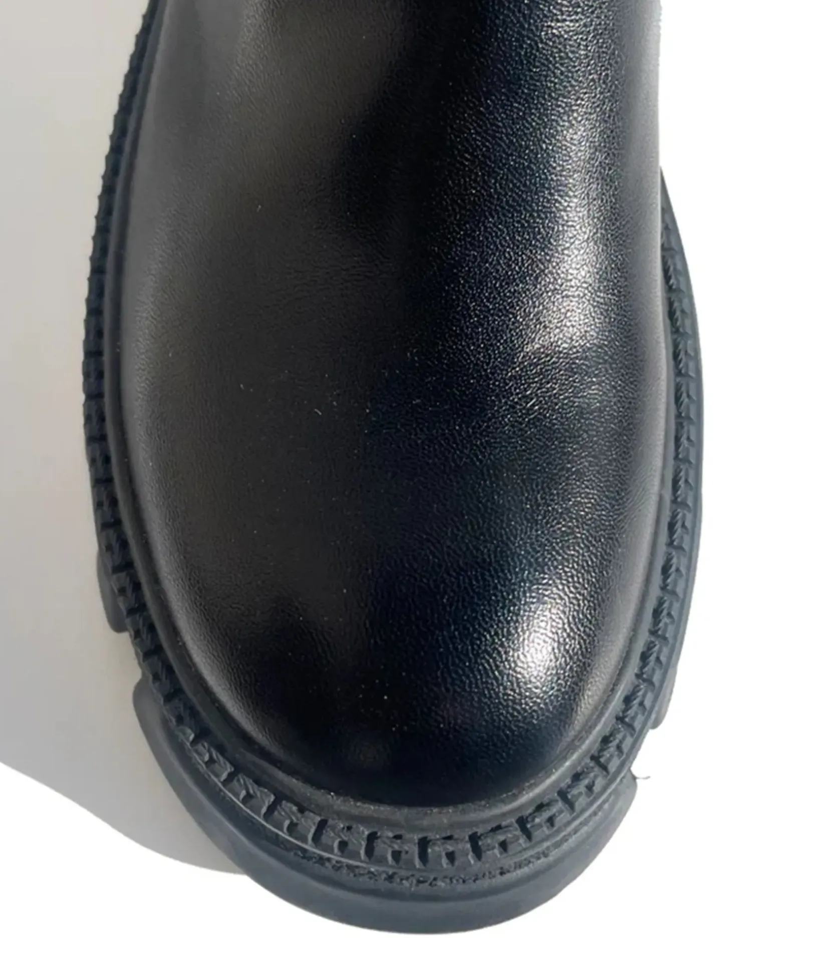 Unique Vintage Boots>Black & White Balancing Act Boots