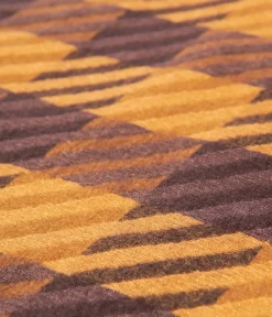 Unique Vintage Gloves & Scarves>Brown & Mustard Checkered Scarf