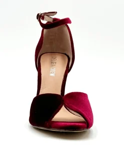 Unique Vintage Special Occasion|Heels>Chelsea Crew Burgundy Velvet Lola Pumps