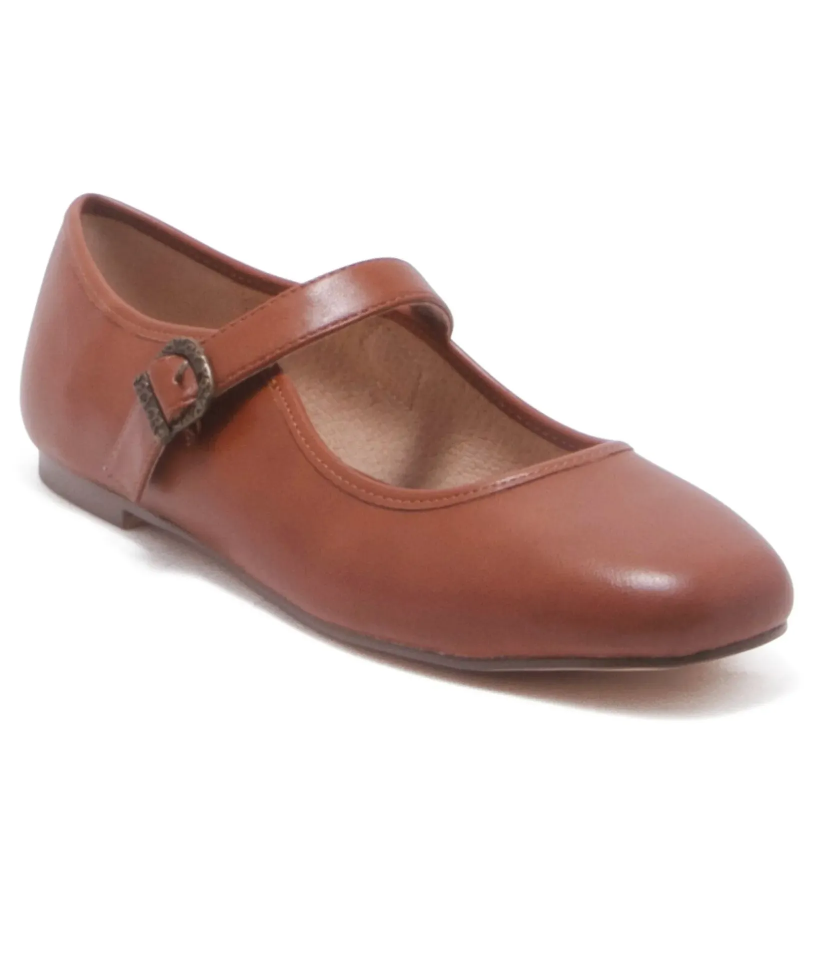 Unique Vintage Flats>Chelsea Crew Rust Mary Jane Dora Flats