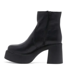 Unique Vintage Boots>Chelsea Crew 1970s Black Leather Platform Vanson Boots