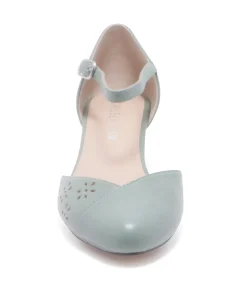 Unique Vintage Heels>Chelsea Crew 1930s Mint Leatherette Eyelet Percy Heels