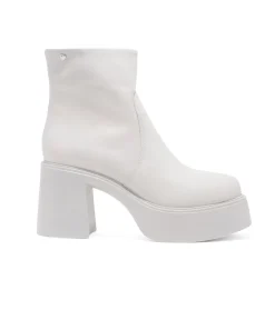Unique Vintage Boots>Chelsea Crew 1990s White Leather Platform Vanson Boots