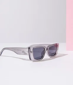 Unique Vintage Sunglasses>Clear Grey & Black Tint Sunglasses