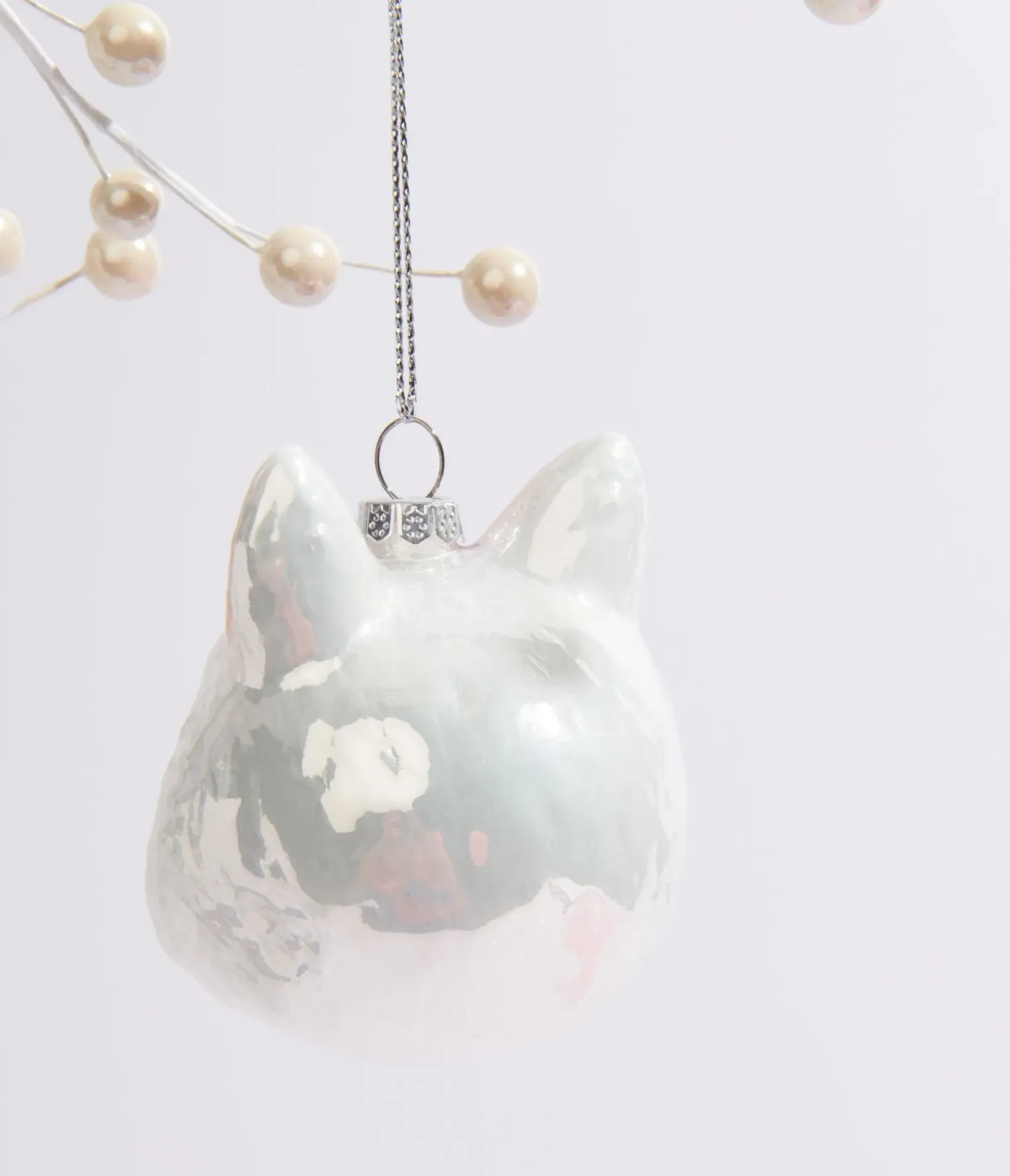Unique Vintage Gifts For The Home|Gift Under $20>Cody Foster Meowie Bowie Cat Glass Ornament