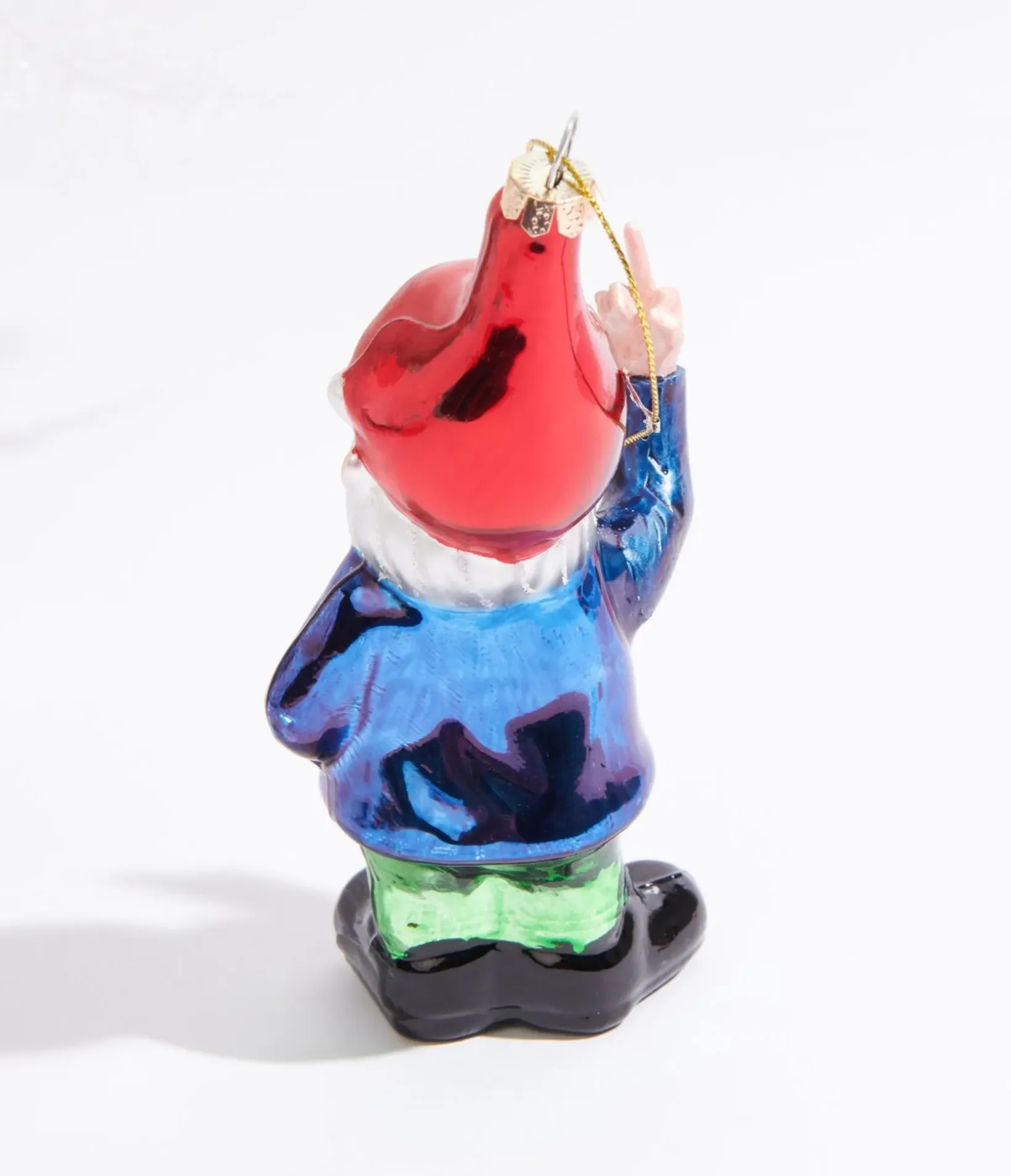 Unique Vintage Gifts For The Home>Cody Foster Naughty Gnome Glass Ornament