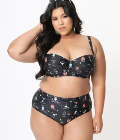 Unique Vintage Two Piece Swim|Swim Bottoms><noscript><img width=