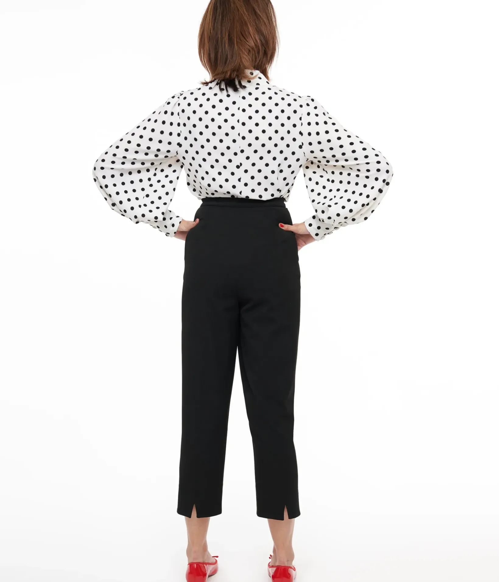 Unique Vintage Pants|All Things Black>Collectif 1950s Black Nora Capri Pants