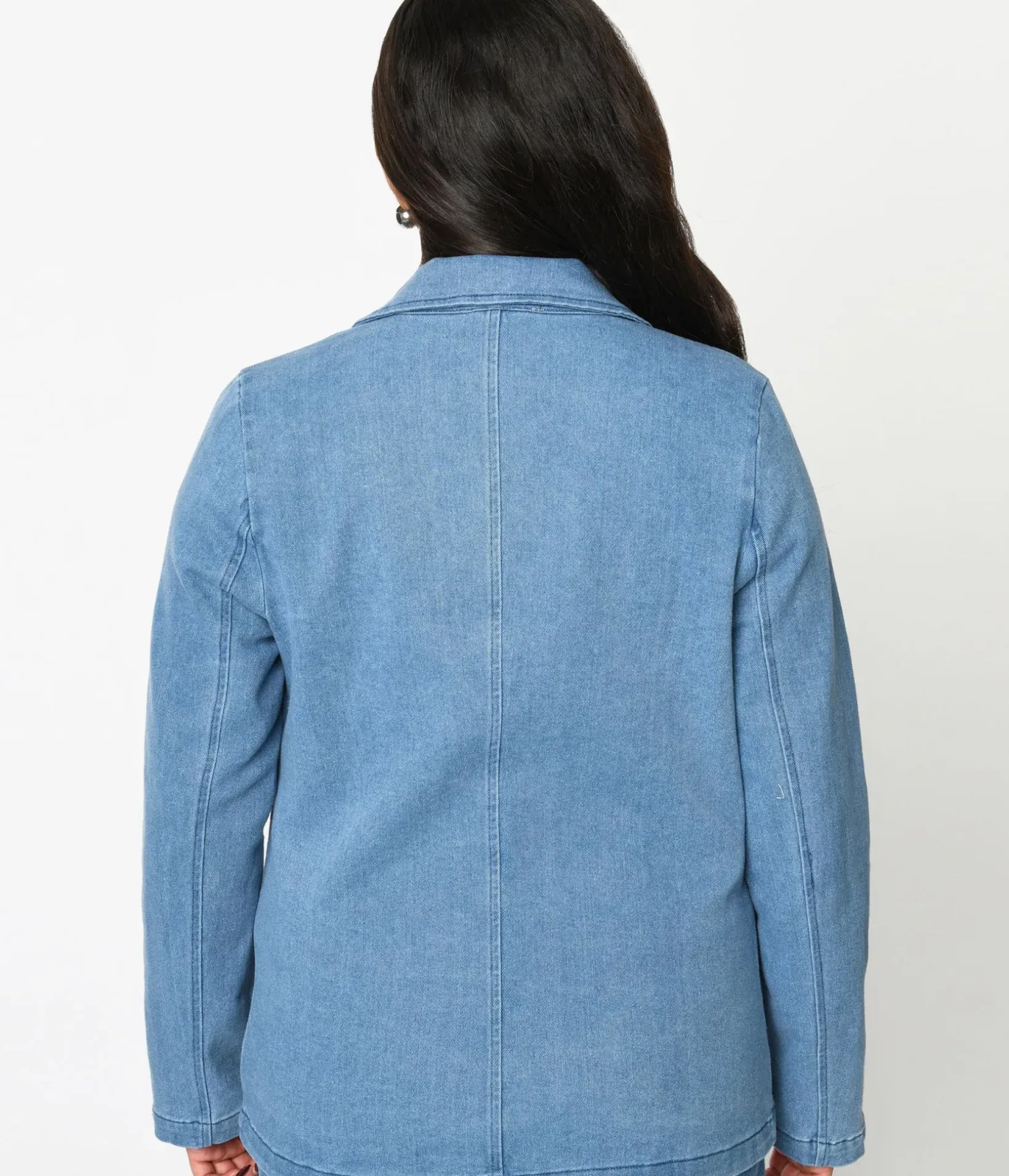 Unique Vintage Jackets|Coats & Jackets>Denim Washed Blazer