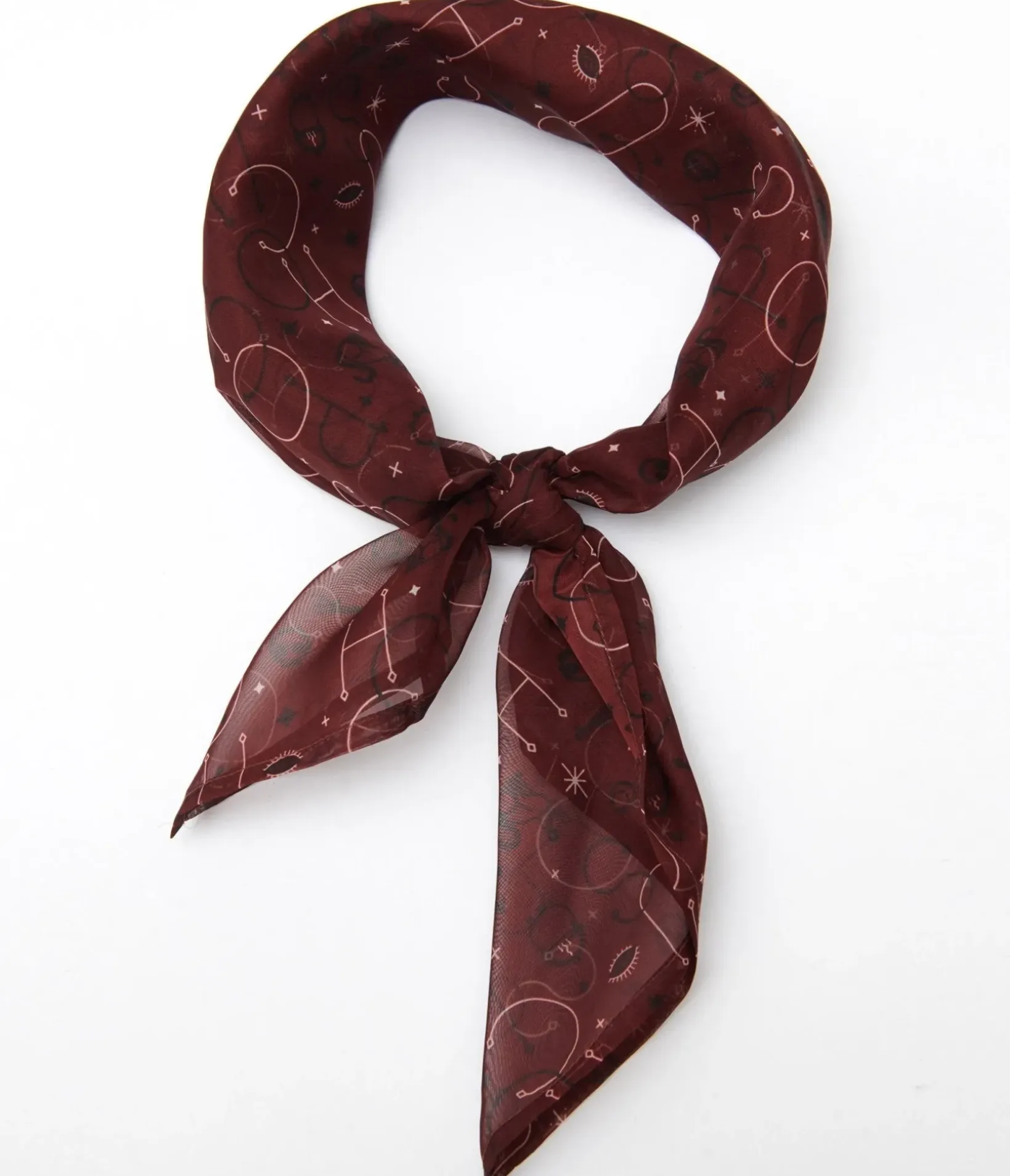 Unique Vintage Hair Scarves>Disney Hocus Pocus Collection by Burgundy Hocus Pocus Hair Scarf