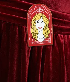 Unique Vintage Maxi|Midi & Maxi>Disney Hocus Pocus Collection by Plus Size Hocus Pocus Burgundy Velvet & Spiderweb Sequin Cape Gown