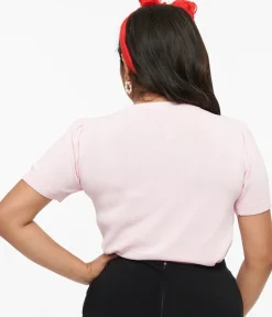 Unique Vintage Sweaters & Cardigans|All Things Pink>Disney Mickey & Friends Collection by Pink Mickey & Minnie Sweater