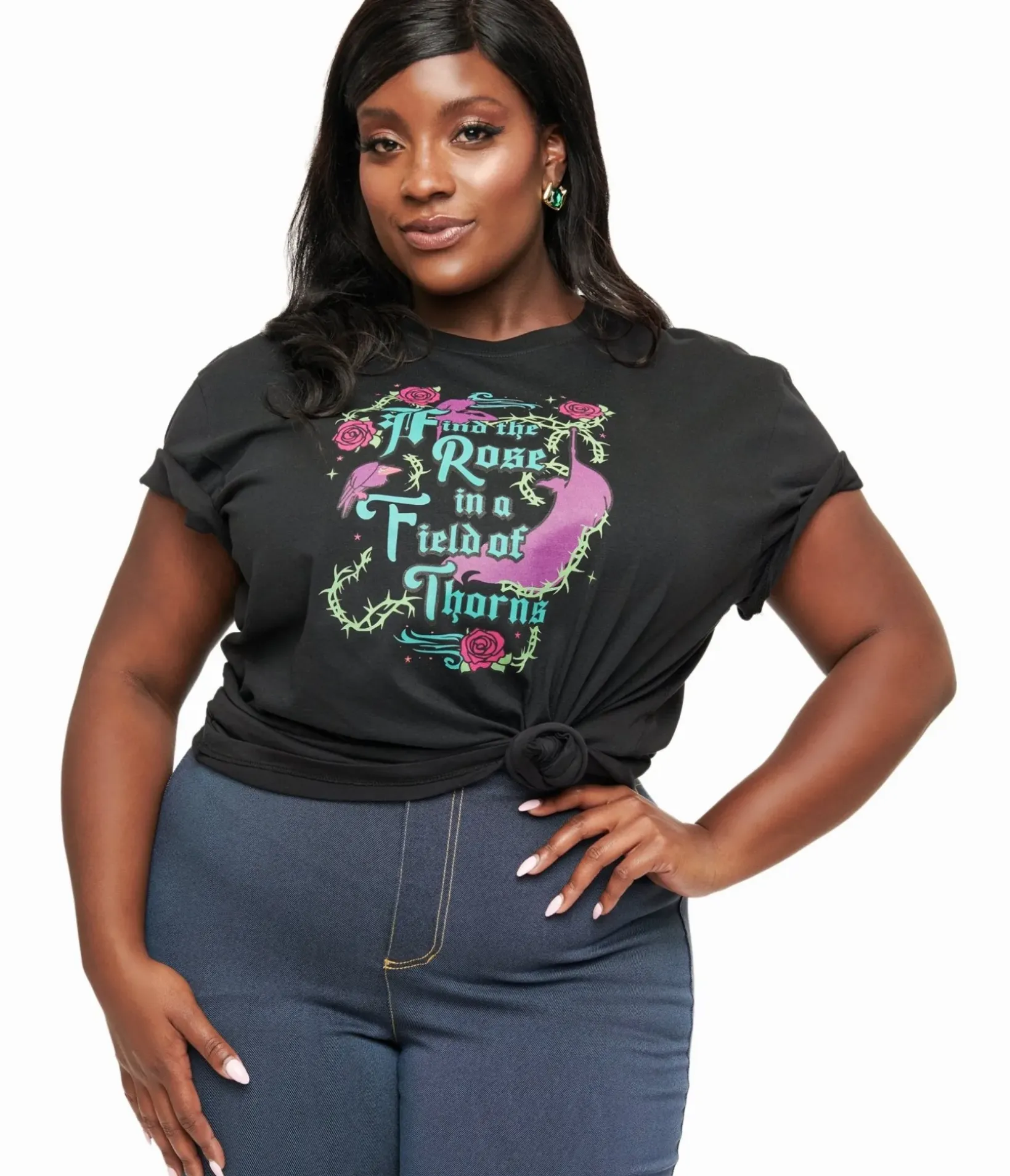 Unique Vintage Graphic Tees|All Things Black>Disney Princess Collection by Black Sleeping Beauty Unisex Graphic Tee