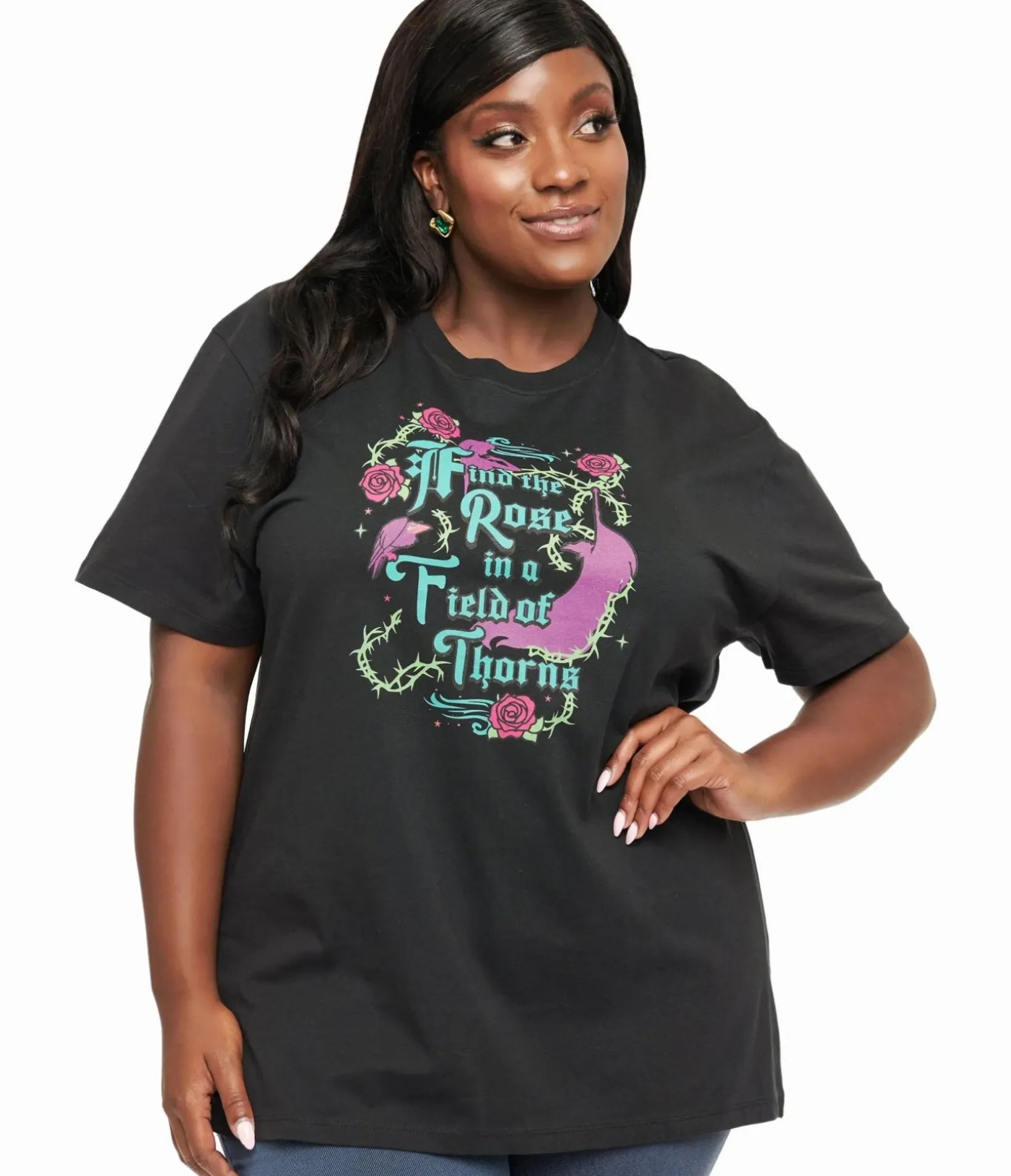Unique Vintage Graphic Tees|All Things Black>Disney Princess Collection by Black Sleeping Beauty Unisex Graphic Tee
