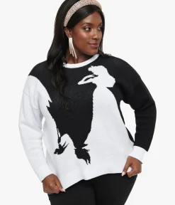 Unique Vintage Sweaters & Cardigans|Sweaters & Cardigans>Disney Princess collection by Plus Size Black & White Maleficent Aurora Sweater