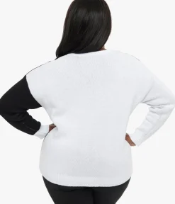 Unique Vintage Sweaters & Cardigans|Sweaters & Cardigans>Disney Princess collection by Plus Size Black & White Maleficent Aurora Sweater