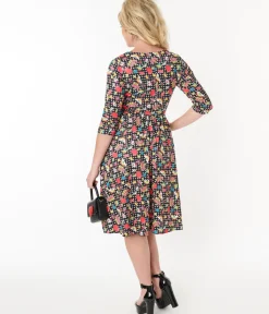 Unique Vintage Fit & Flare|Pocket Dresses><noscript><img width=