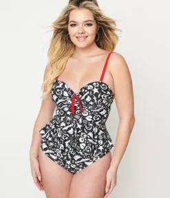 Unique Vintage Swim Tops|Two Piece Swim><noscript><img width=