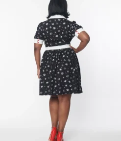 Unique Vintage Fit & Flare|Pocket Dresses><noscript><img width=