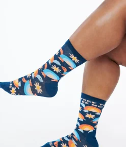 Unique Vintage Pride|Stockings & Tights>Free to Be Me Rainbow Crew Socks
