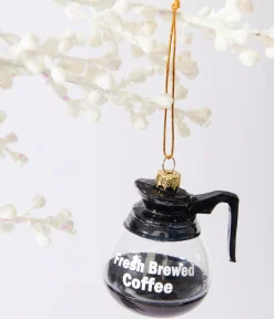 Unique Vintage Gifts For The Home|Gift Under $20>Fresh Brewed Coffee Pot Glass Ornament