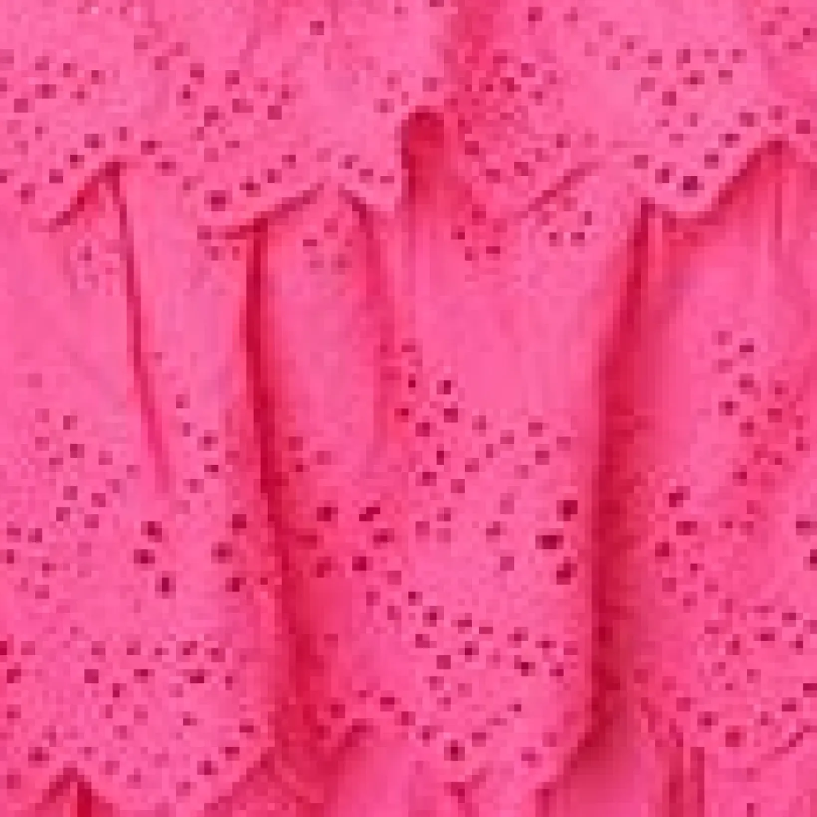 Unique Vintage Blouses>Fuchsia Tiered Eyelet Blouse