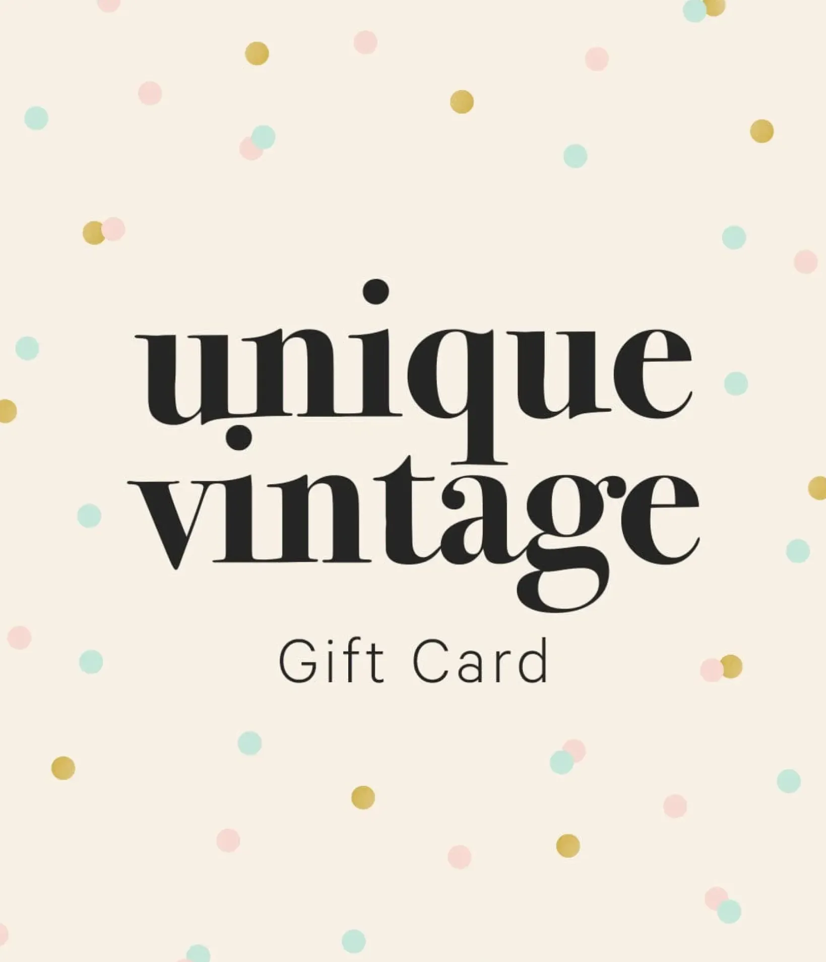 Unique Vintage Everyday Dresses>Gift Card