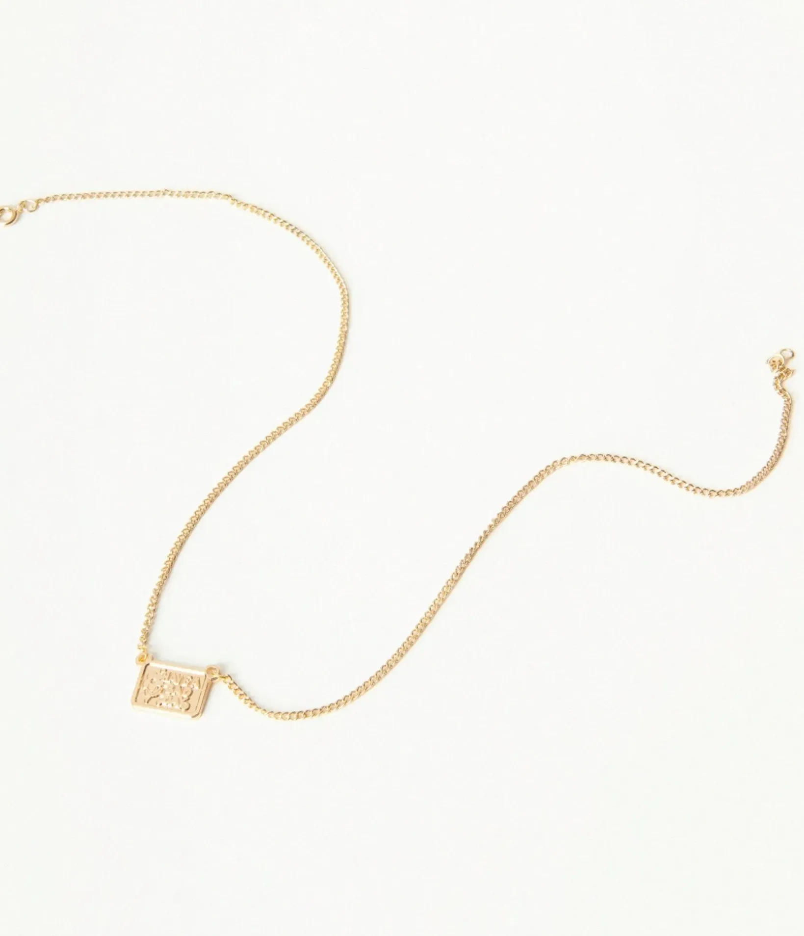 Unique Vintage Necklaces>Gold Have A Bad Day Mini Charm Necklace