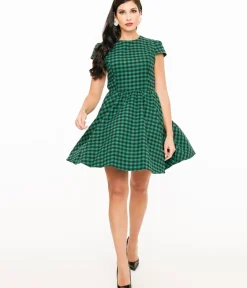 Unique Vintage Fit & Flare|Pocket Dresses><noscript><img width=