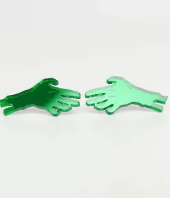 Unique Vintage Halloween|Earrings>Green Zombie Hand Earrings