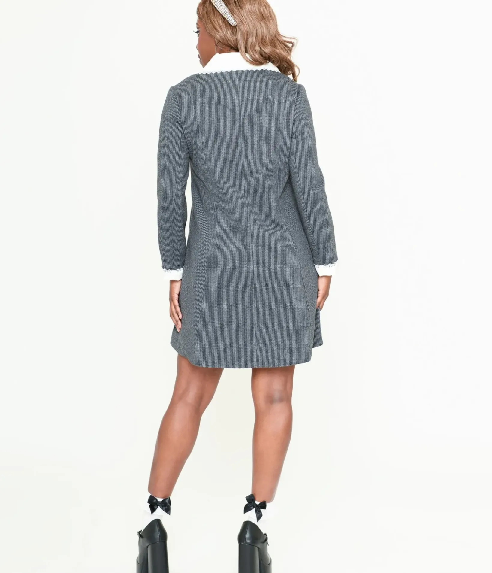 Unique Vintage Jackets|Coats & Jackets>Grey & White Wednesday Coat