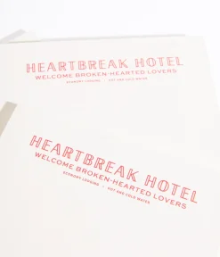 Unique Vintage Gift Under $20|Stationary>Heartbreak Hotel Notepad