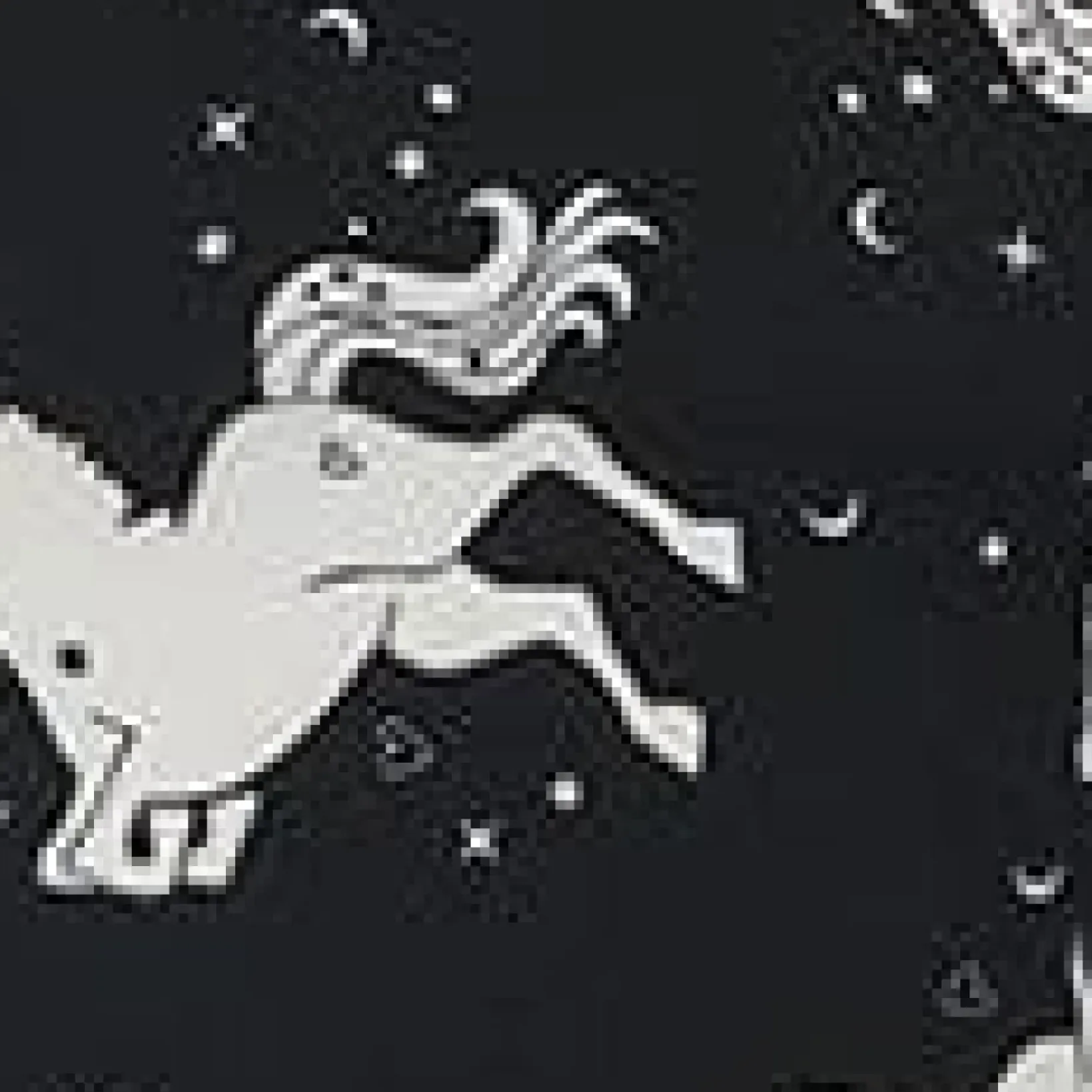 Unique Vintage Blouses>Hell Bunny Black & White Unicorn Sulivan Top