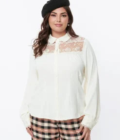 Unique Vintage Blouses|Blouses><noscript><img width=