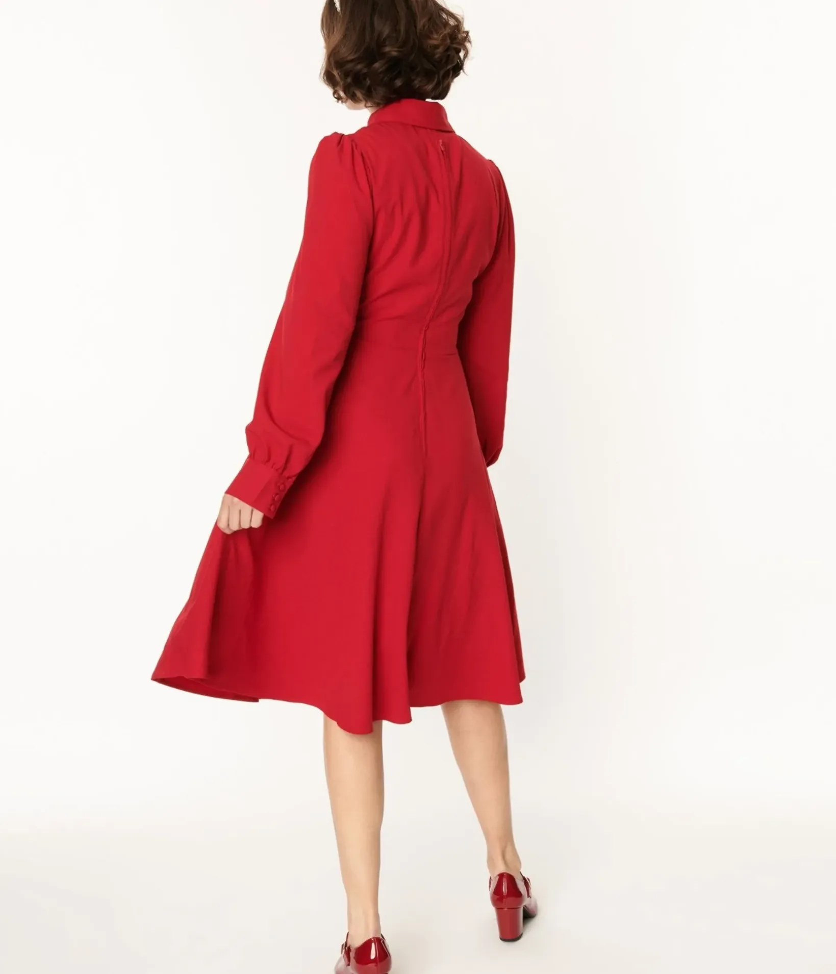 Unique Vintage Swing|Swing>Hell Bunny Red Mia Swing Dress