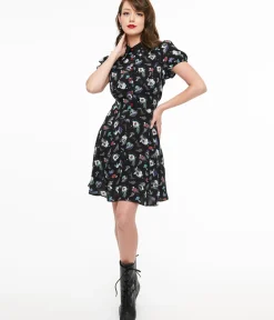 Unique Vintage Fit & Flare|Pocket Dresses>Hell Bunny Witchy Woodland Amanita Mini Dress