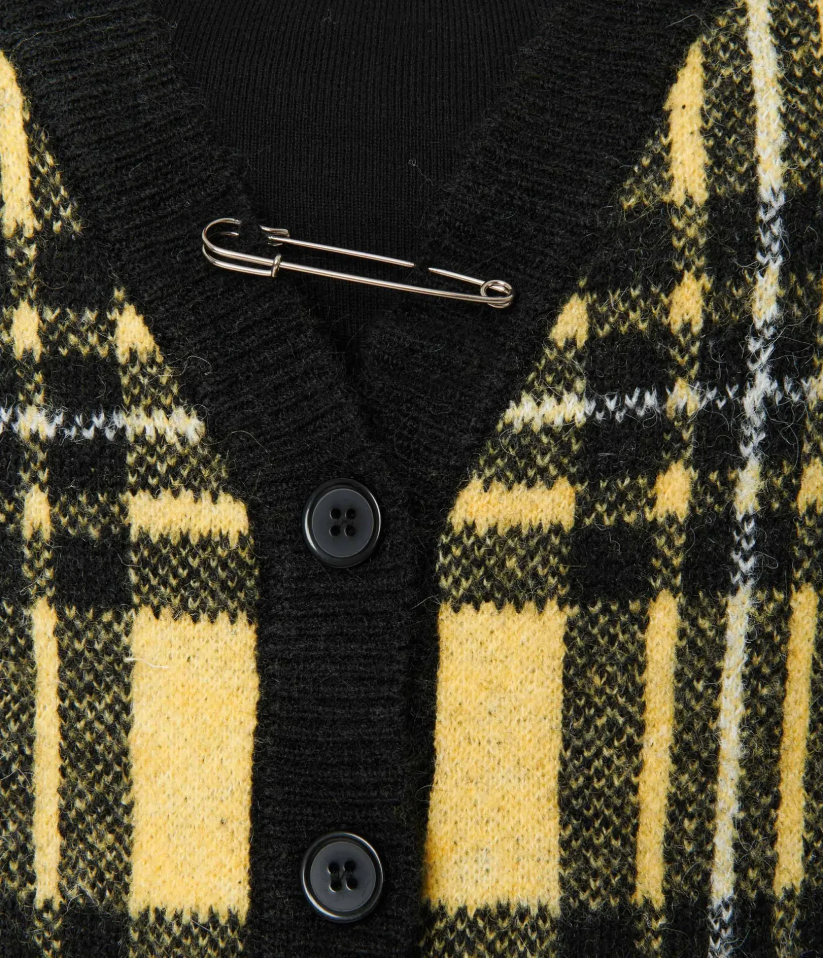 Unique Vintage Sweaters & Cardigans|Sweaters & Cardigans>Hell Bunny Yellow & Black Plaid Cardigan