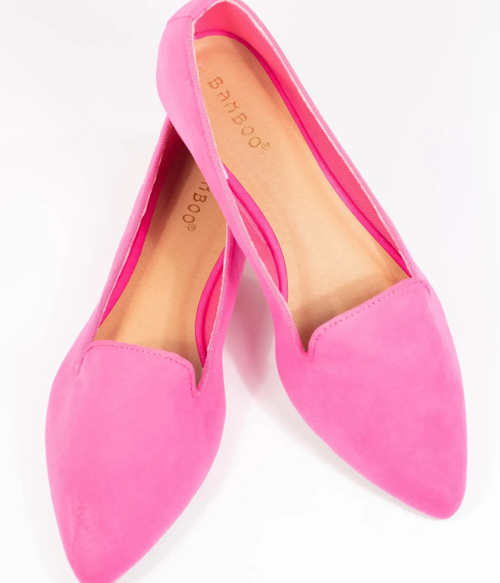 Unique Vintage Barbie Core|Flats>Hot Pink Suede Loafer Flats