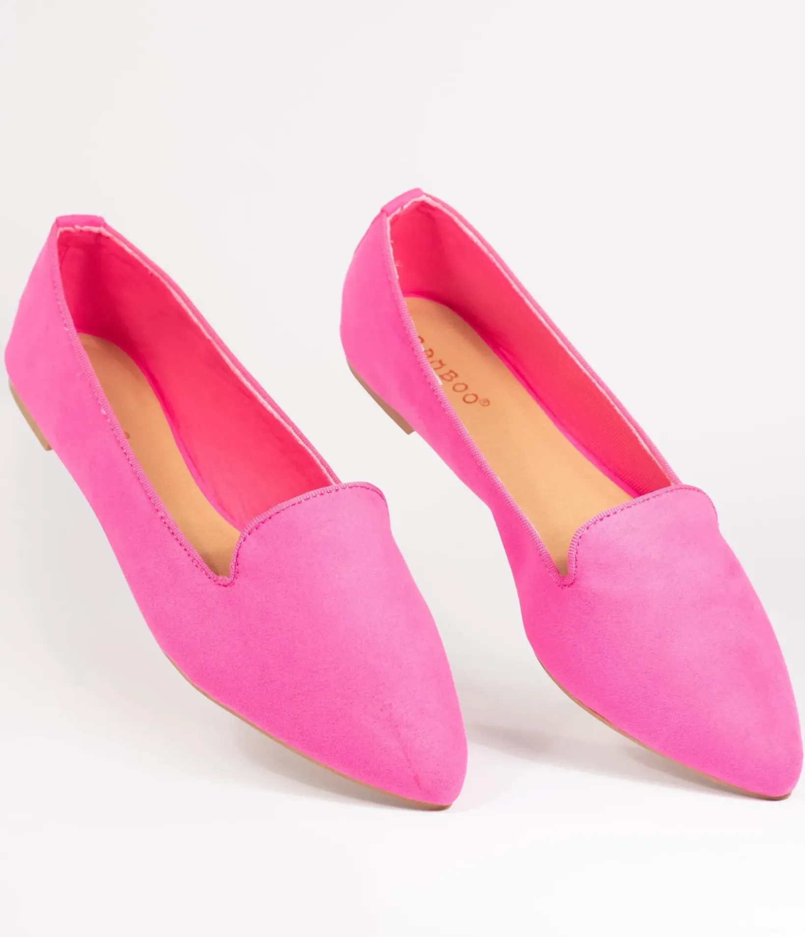 Unique Vintage Barbie Core|Flats>Hot Pink Suede Loafer Flats