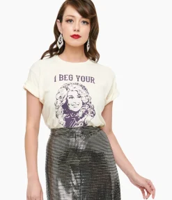 Unique Vintage Graphic Tees|Graphic Tees>I Beg Your Parton Unisex Graphic Tee