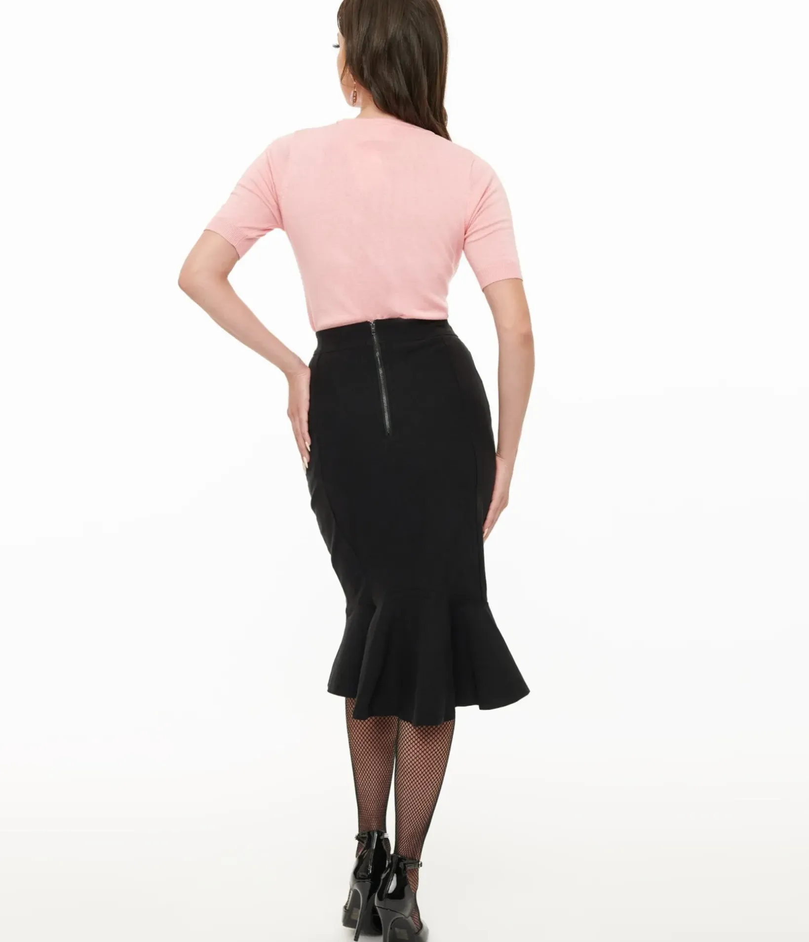 Unique Vintage Skirts|Pencil Skirts & Dresses>Killstar Black Royal Blast Pencil Skirt